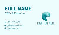 Beach Surfing Wave Business Card Design