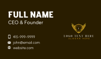 Luxury Wing Crest Business Card Design