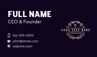 Royal Hotel Ornament Business Card