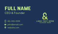 Type Business Card example 3