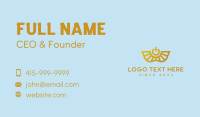 Gold Power Symbol Business Card Design