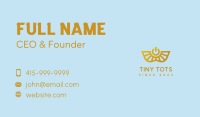 Gold Power Symbol Business Card