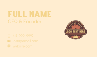 Tradesman Business Card example 3