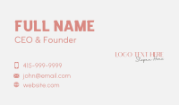 Stylish Business Card example 2