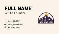Mountain Summit Peak Business Card