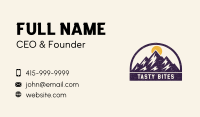 Mountain Summit Peak Business Card