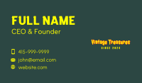 Vintage Horror Wordmark Business Card Image Preview