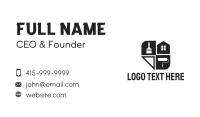 Black Construction House  Business Card