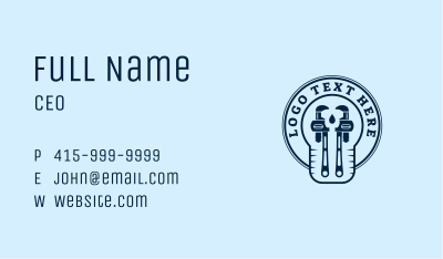 Drainage Pipe Wrench Business Card