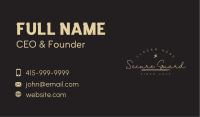 Signature Chalk Wordmark Business Card