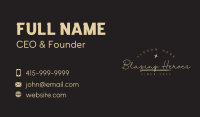 Signature Chalk Wordmark Business Card Image Preview