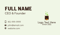 Organic Cooking Pot  Business Card