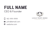 Pegasus Crest Lettermark Business Card Design