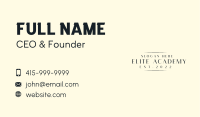 Fashion Brand Wordmark Business Card