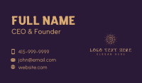 Elegant Cosmic Sun  Business Card