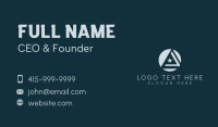 Geometric Startup Star Letter A Business Card