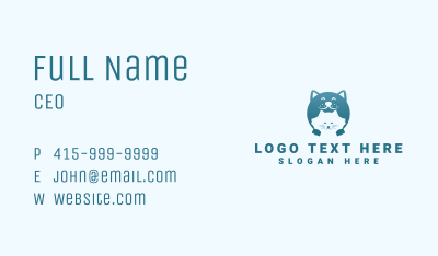 Cat Dog Grooming Business Card Image Preview
