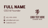 Tattoo Artist Business Card example 4