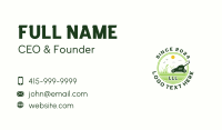 Mowing Garden Backyard Business Card Design