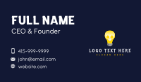 Light Bulb Skull Business Card Design