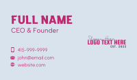 Company Business Wordmark Business Card Design