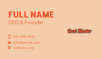 Script Business Card example 3