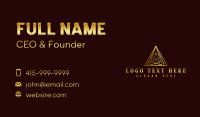 Triangle Pyramid Insurance Business Card