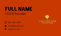 Lightbulb Hot Air Balloon  Business Card Design