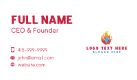 Energy Fire Ice  Business Card Design