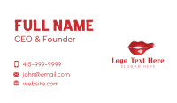 Lipstick Business Card example 2