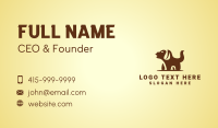 Barking Pet Dog Business Card Design