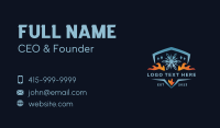 Fire Ice Shield Business Card