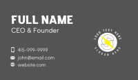 Minimalist Bolt Letter S Business Card