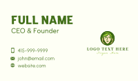 Organic Face Massage Business Card Design