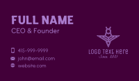 Minimalist Purple Insect  Business Card