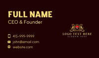 Luxury Lion Shield Business Card