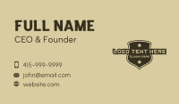 Armed Forces Security Business Card