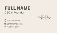 Elegant Cursive Letter Business Card Image Preview