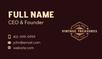 Vintage Wine Brewery Business Card Image Preview