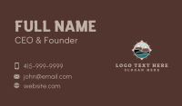 Mountain River Compass Business Card Design