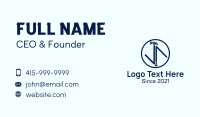 Hammer Nail Badge Business Card