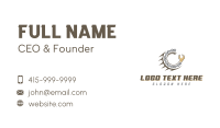 Mechanical Chain Letter C Business Card