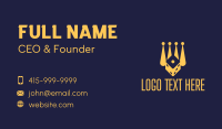 Yellow Dice Game  Business Card