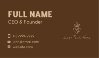 Organic Coffee Bean Business Card
