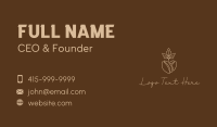 Organic Coffee Bean Business Card Design