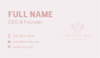 Floral Sexy Female Business Card