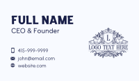 Upscale Swirl Floral Business Card