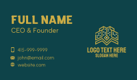 Golden Tower Building Business Card