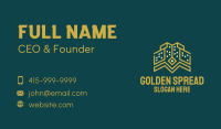 Golden Tower Building Business Card Image Preview