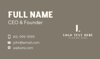 Modern Generic Lettermark Business Card